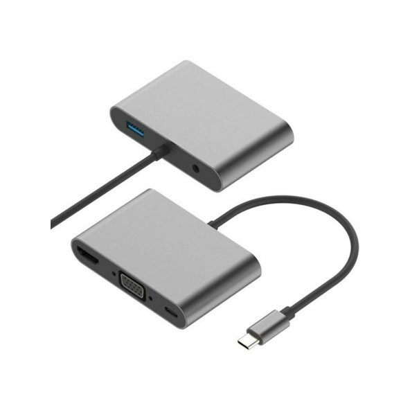 Concord BYL-2002 Usb-C To Hdtv VGA & Audio & USB & Pd Çevirici - 2