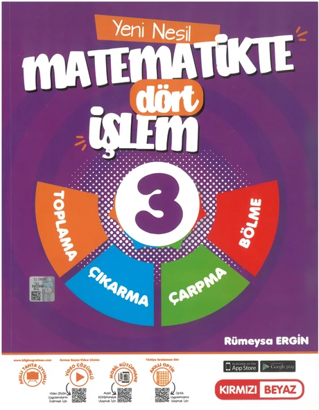 Kırmızı Beyaz Yayınları 3.sınıf Yeni Nesil Dört İşlem Matematik