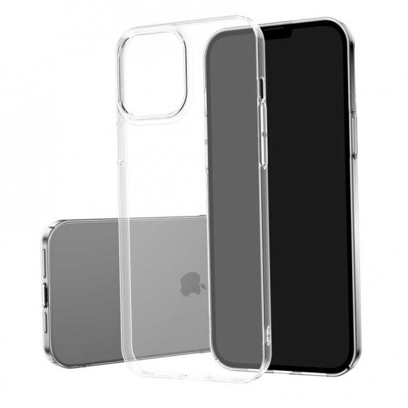 Gpack Apple iPhone 14 Pro Max Kılıf Sert Pc Kapak Şeffaf Kristal