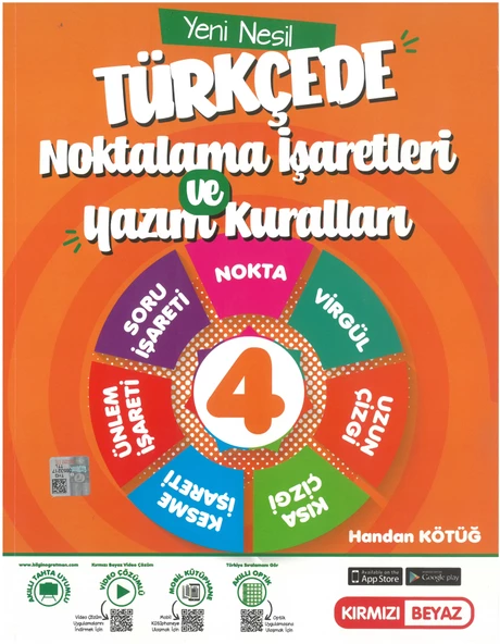 Kırmızı Beyaz 4.sınıf Yeni Nesil Türkçede Noktalama İşaretleri Ve Yazım Kuralları