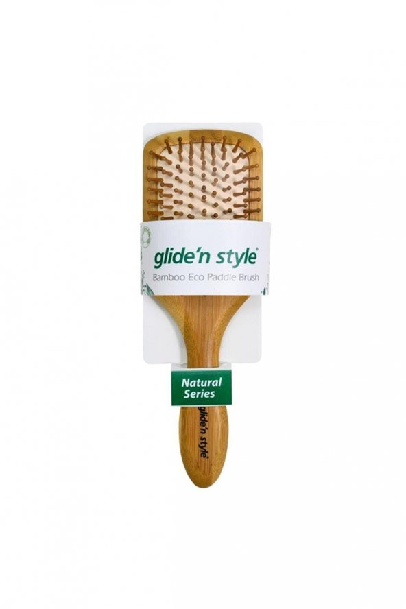 Glide'n Style Bamboo Eco Paddle Fırçası