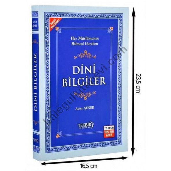 Dini Bilgiler Karton Kapak Adem Şener