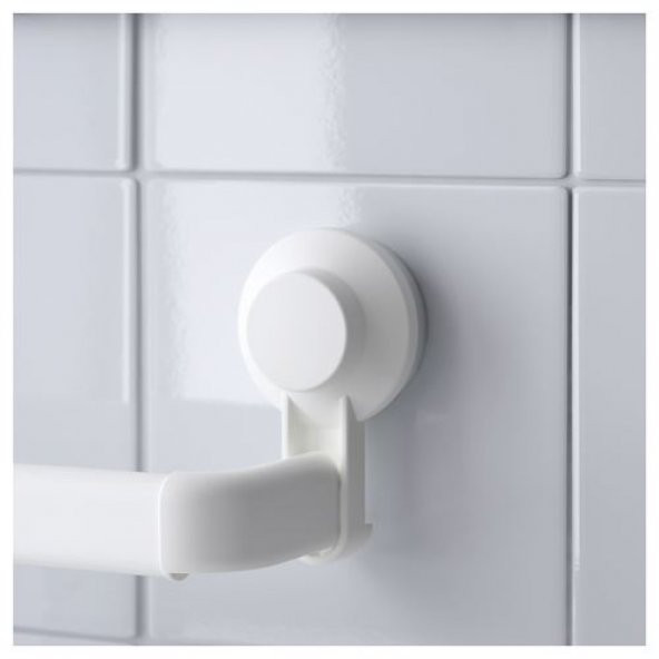 Vantuzlu Banyo Askılık MeridyenDukkan Beyaz Renk Havlu Askılığı - 2