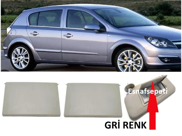 OPEL ASTRA H GÜNEŞLİK MAKYAJ AYNASI KAPAĞI TAKIMI,1437070