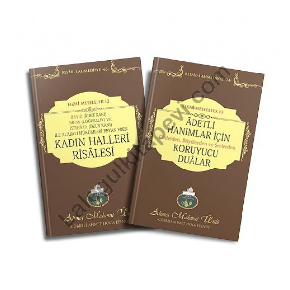 Kadın Halleri Risalesi Adetli - Hanımlar İcin Koruyucu Dualar 2 Kitap