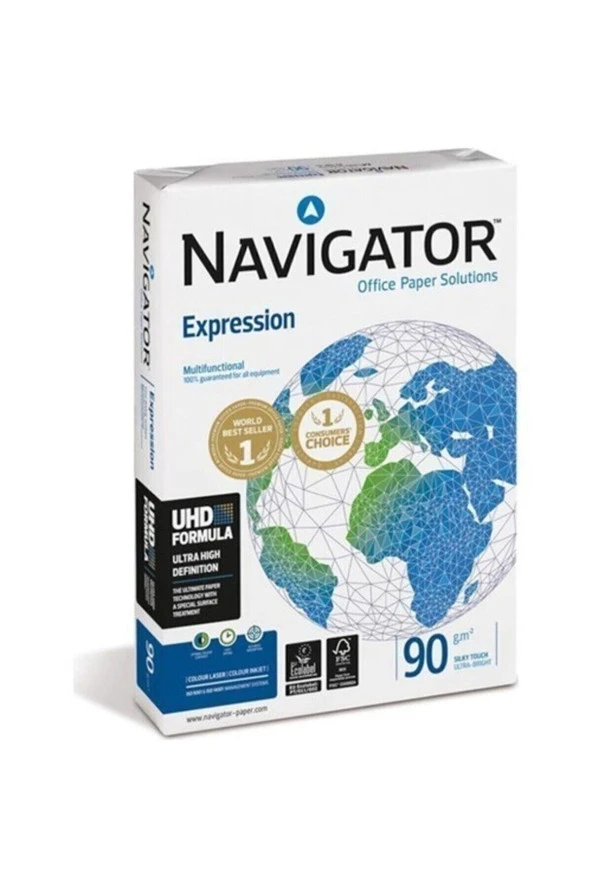 Navigator A4 Gramajlı Fotokopi Kağıdı 90 Gram Beyaz 1 Paket 500 Yaprak