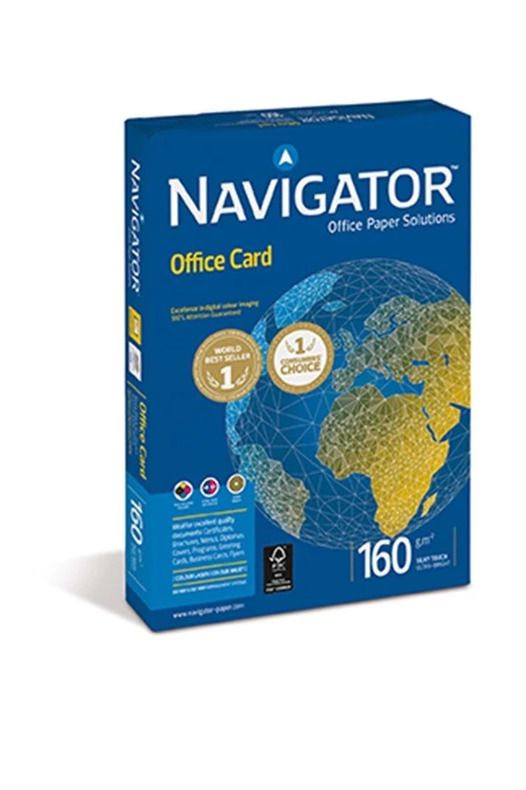 Navigator A4 Gramajlı Fotokopi Kağıdı 160 Gram Beyaz 1 Paket 250 Yaprak