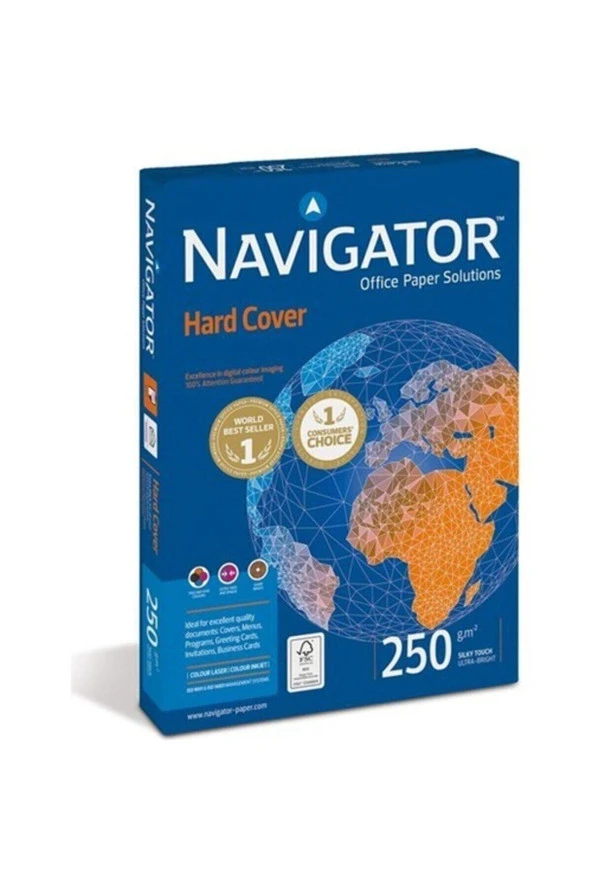 Navigator A4 Gramajlı Fotokopi Kağıdı 250 Gram Beyaz 1 Paket 125 Yaprak