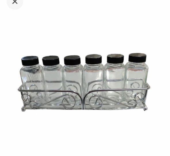 6lı Cam Baharatlık, 11 cm