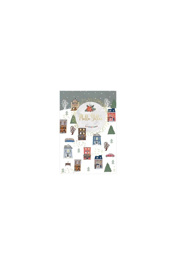 Keskin Color Yaldızlı Yılbaşı Kartı 2 Zarflı No:2 Tekli (Karışık Model 1 Adet) - Resim 6