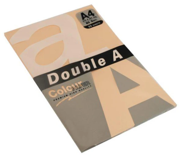 Double A Renkli Kağıt 25 Li A4 80 Gram Pastel Eski Gül Rengi (25 Yaprak)