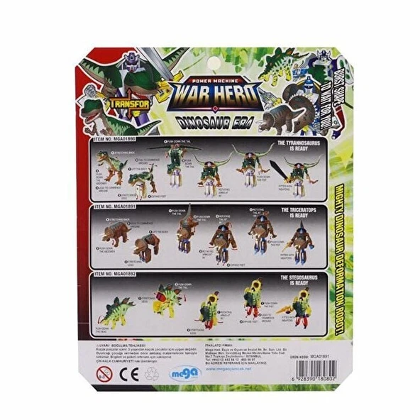 Robota Dönüşen Savaşçı Dinozor Triceratops - Resim 2