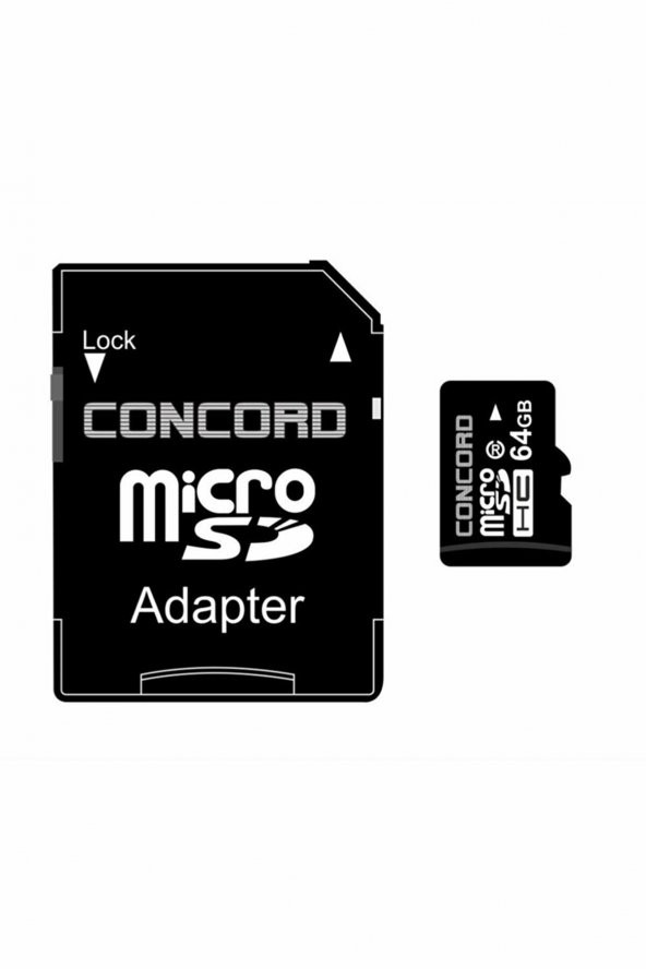 64 Gb 10 Mbps Hız Micro Sdhc Hafıza Kartı + Adaptör (c-m64) - 2