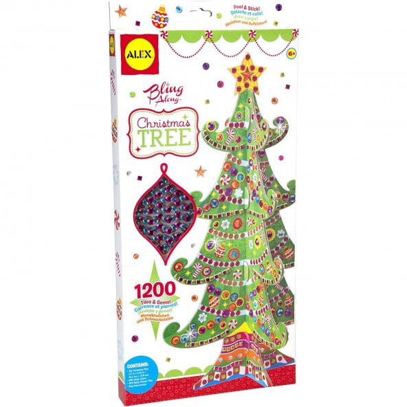 Alex Yılbaşı Ağacı Temalı 1200 Parıltılı Süsleme ve Etkinlik Yılbaşı Oyuncağı