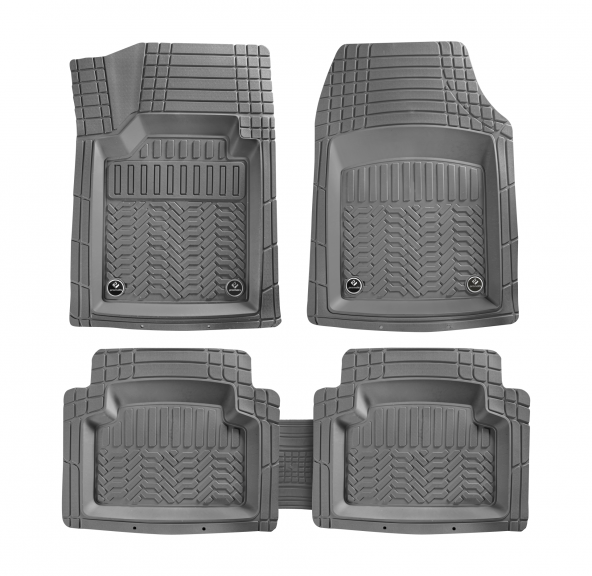 Volvo 440 460 Havuzlu Universal Paspas Krom Gri Renk
