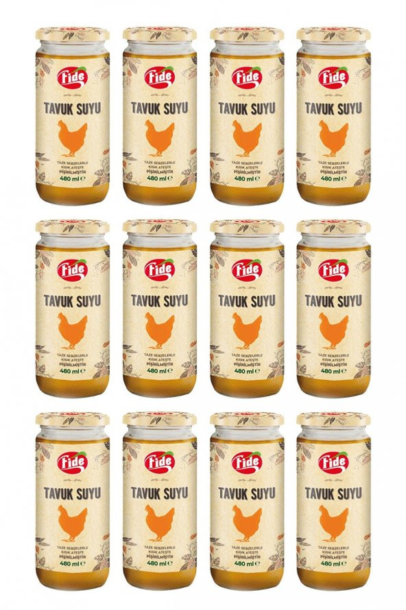 Fide Tavuk Suyu 12 X 480 ML