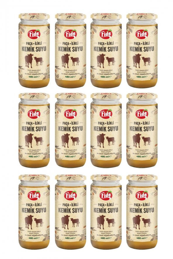 Fide Paça + İlikli Kemik Suyu 12 x 480 ML