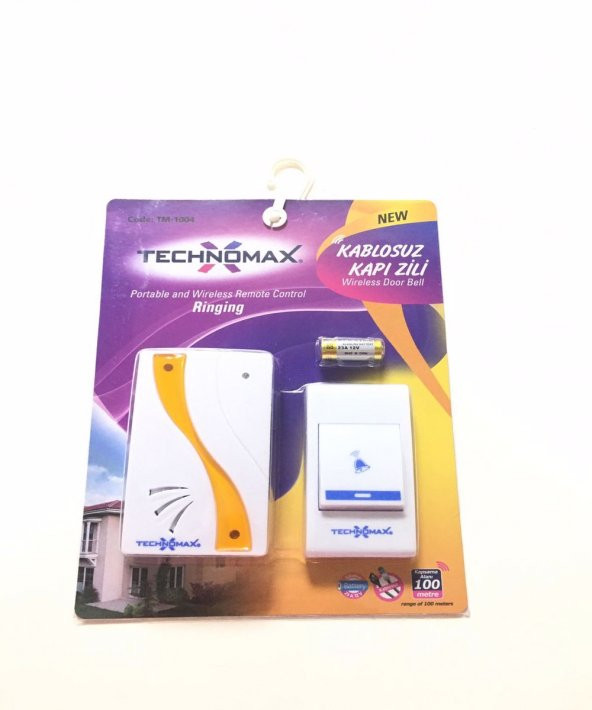 Technomax UZAKTAN KUMANDALI KAPI ZİLİ