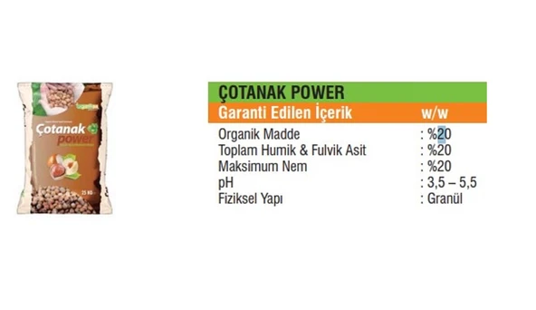 25 Kg Çotanak Power Organik Gübre, - 2