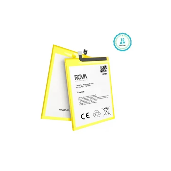 Rova General Mobile GM8 Batarya Pil 3075mAh 1Yıl Garantili - 2