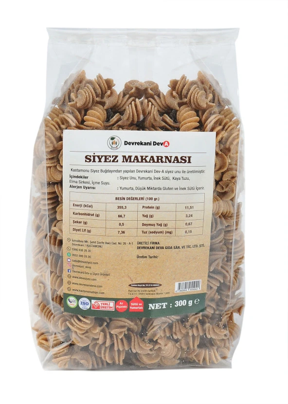 SİYEZ MAKARNASI 300G