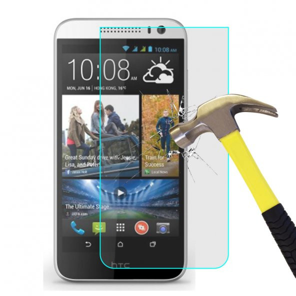 HTC Desire 616 Temperli Kırılmaz Cam Ekran Koruyucu