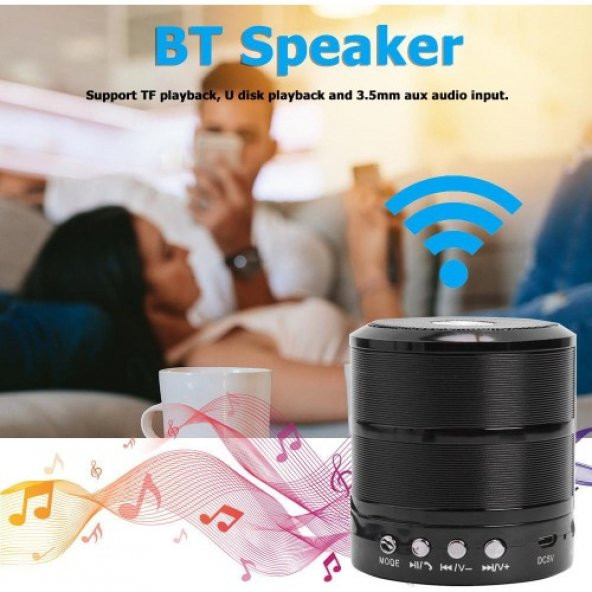 Torima Yeni Model  WS-887 Mini Bluetooth Ses Bombası Altın Renk - 3
