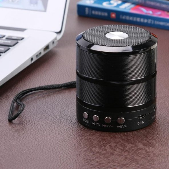 Torima Yeni Model WS-887 Mini Bluetooth Ses Bombası Siyah Renk