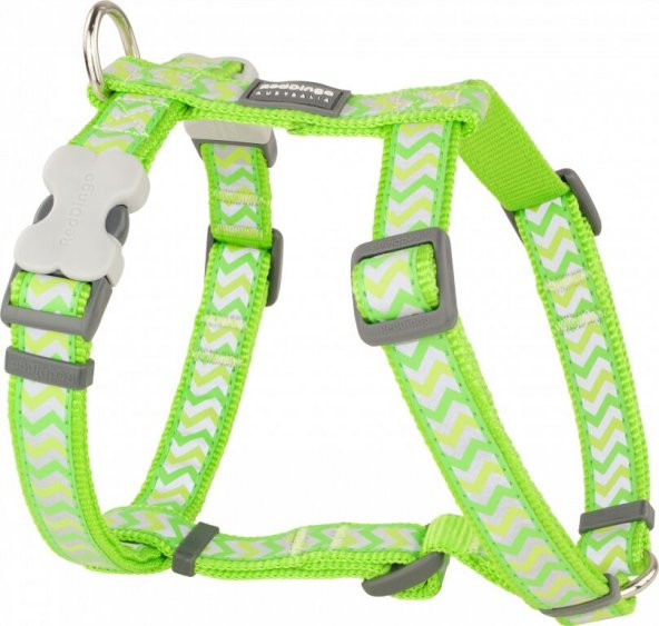 REDDİNGO REFLEKTÖRLÜ ZİGGY DESENLİ LİME GÖĞÜS TASMASI M /20MM - 2