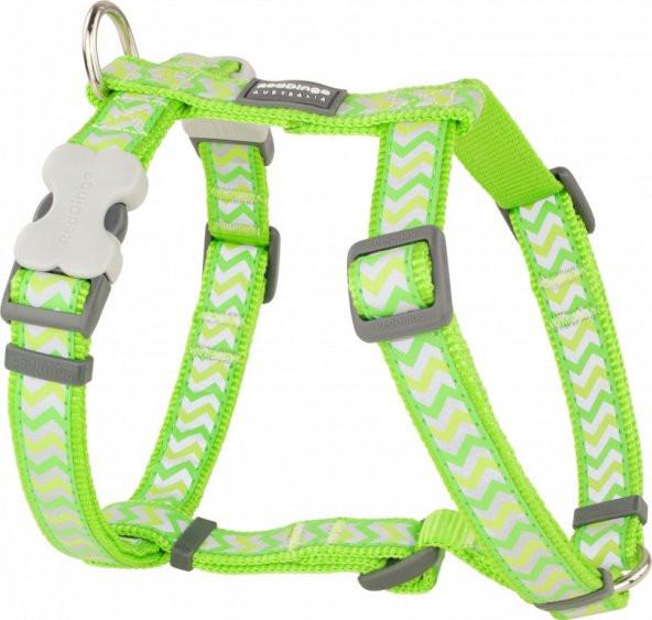 REDDİNGO REFLEKTÖRLÜ ZİGGY DESENLİ LİME GÖĞÜS TASMASI M /20MM - 7