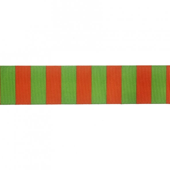 2,5cm x 5metre Grogren Yılbaşı Kurdela Çizgili No: 18 - 2