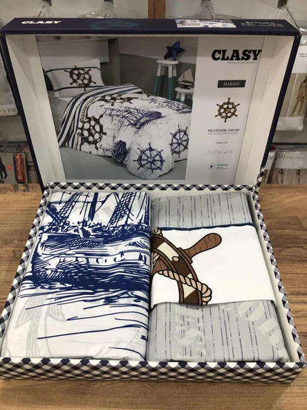 Clasy Ranforce Nevresim Takımı Tek Kişilik Marine - 2