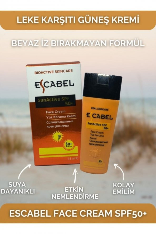 Escabel Yüz Koruyucu Güneş Kremi Spf50 75 ml