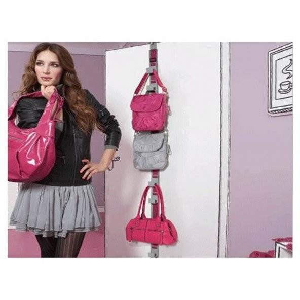 Dahayokmu Kapı Arkası Çanta Askılığı 8 li - 2