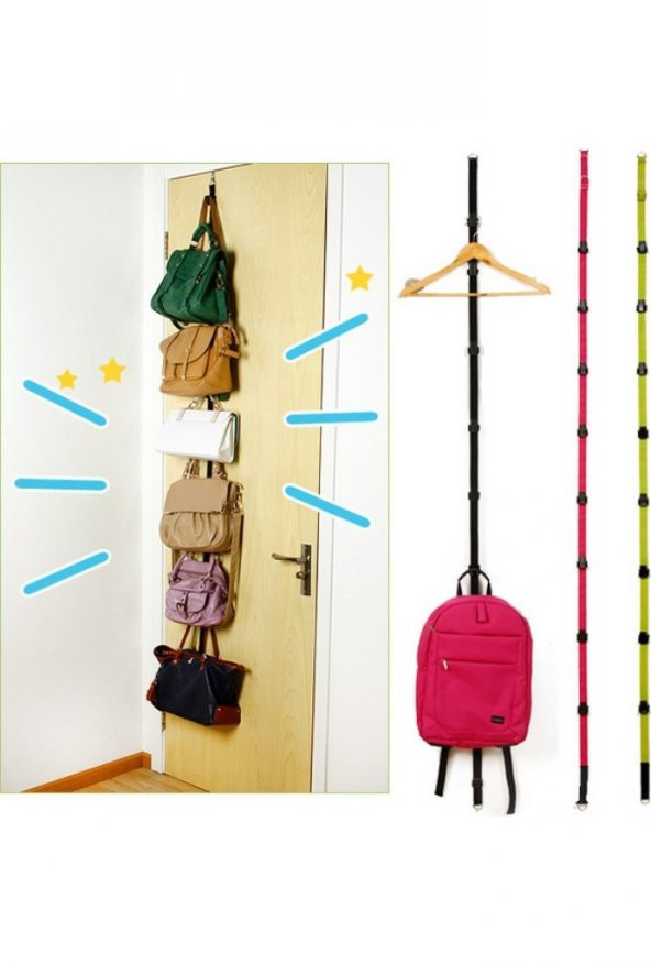 Dahayokmu Kapı Arkası Çanta Askılığı 8 li - 4