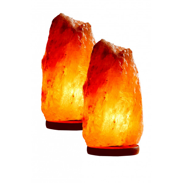 2 Adet Himalaya Tuz Lambası 4-6 Kg Kaya Tuzu Lambası Himalaya Tuzu Lamba
