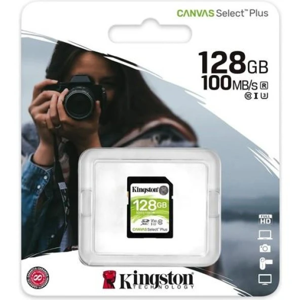 Kingston 128GB SDXC Canvas Select Plus Hafıza Kartı SDS2/128GB - 2