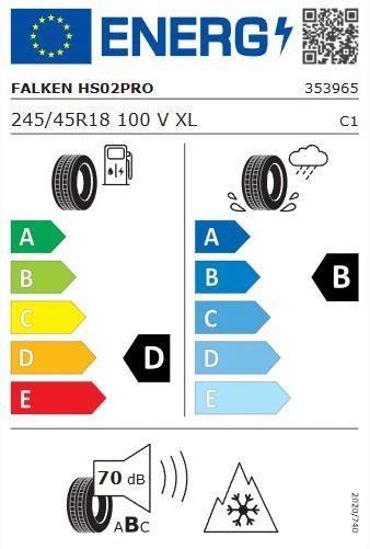 Falken EuroWinter HS02 PRO 245/45 R18 100V XL Kış Lastiği - 2024 - Resim 3