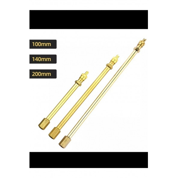 Oto Lastik Vana Uzatma Çubuğu-pirinç-14 Cm - 2