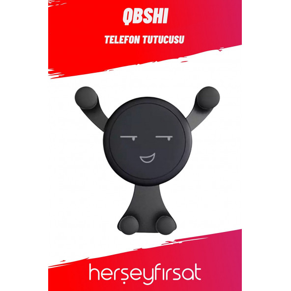 QBSHI Telefon Tutucusu Özel Tasarım - Siyah