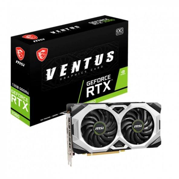 MSI RTX2060 12GB VENTUS 12G GDDR6 192bit HDMI DP PCIe 16X v3.0