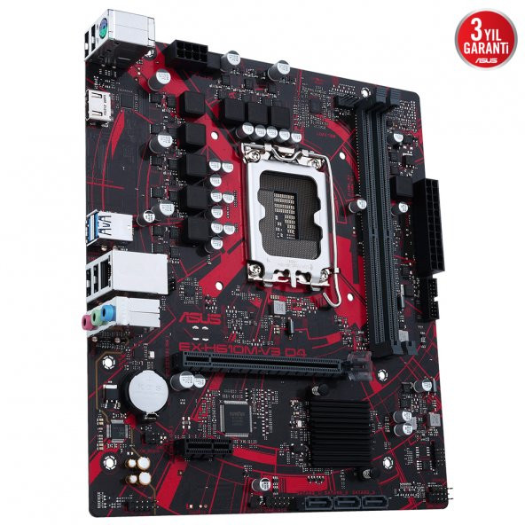 ASUS EX-H610M-V3 D4 DDR4 HDMI PCIe 16X v4.0 1700p mATX - 4