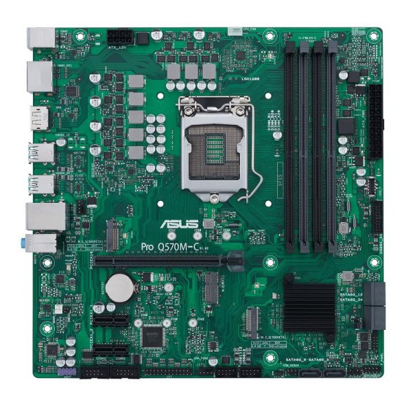 ASUS PRO Q570M-C/CSM DDR4 M2 PCIe NVME HDMI DP PCIe 16X v4.0 1200p mATX Kurumsal Anakart - 2