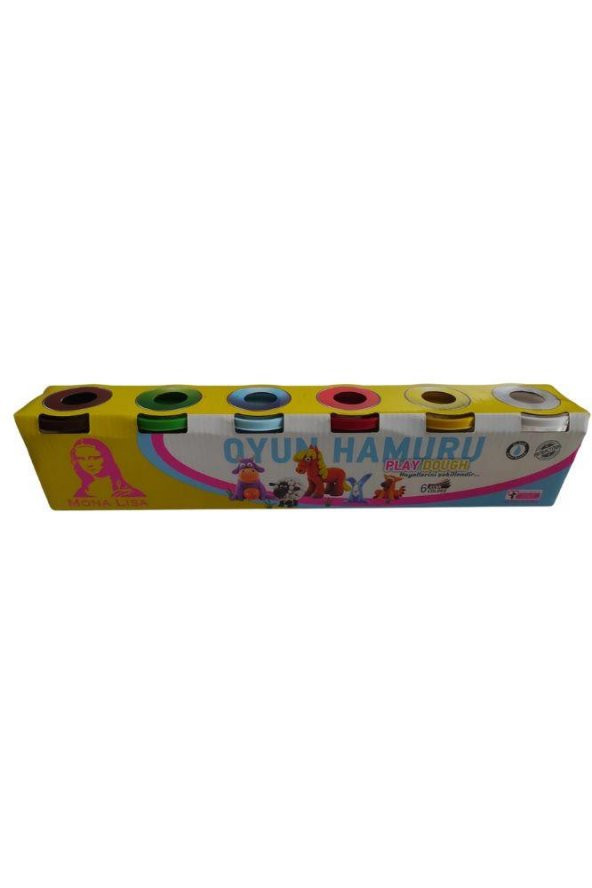 Oyun Hamuru 6 Lı Su Bazlı Play Dough 720 Gr 1 Paket Mona Lisa Oyun Hamuru Seti