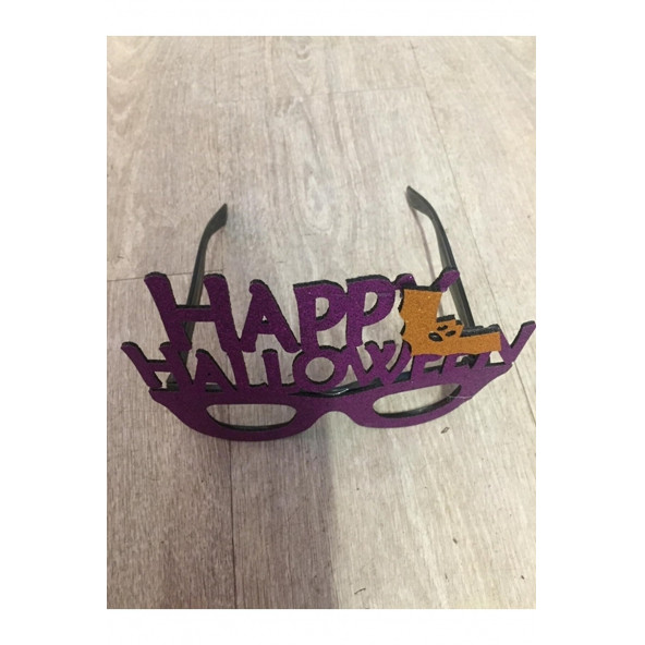 Halloween Cadılar Bayramı Mor Gözlük - 2