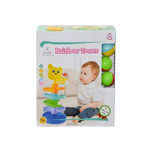 Birlik Toys Babycim Gökkuşağı Kule URT021-002