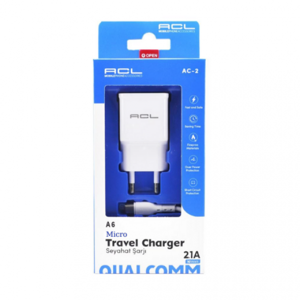 ACL  2.1A  Şarj Aleti Adaptör ve Micro USB Kablo - 2