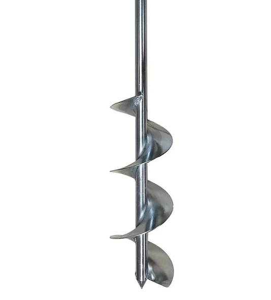 Galvaniz Toprak Burgusu Uzatmalı Sondaj Aleti Çap 15 cm Boy 5 mt - 3