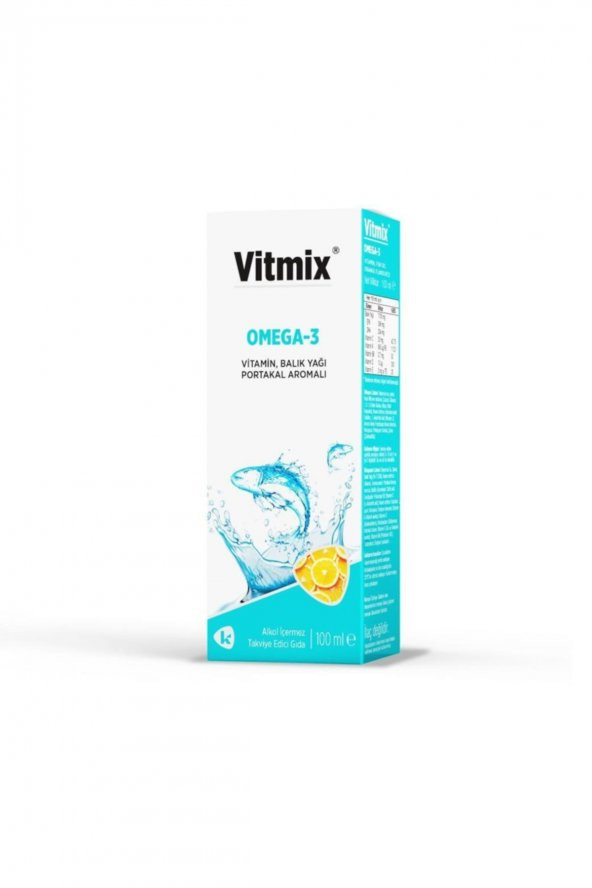 Vitmix Omega 3 Balık Yağı Vitaminli Şurup 100ml -VB442