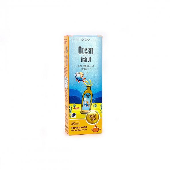 Ocean Şurup Fish Oil Portakal Aromalı Balık Yağı 150ml -VB449 - 1